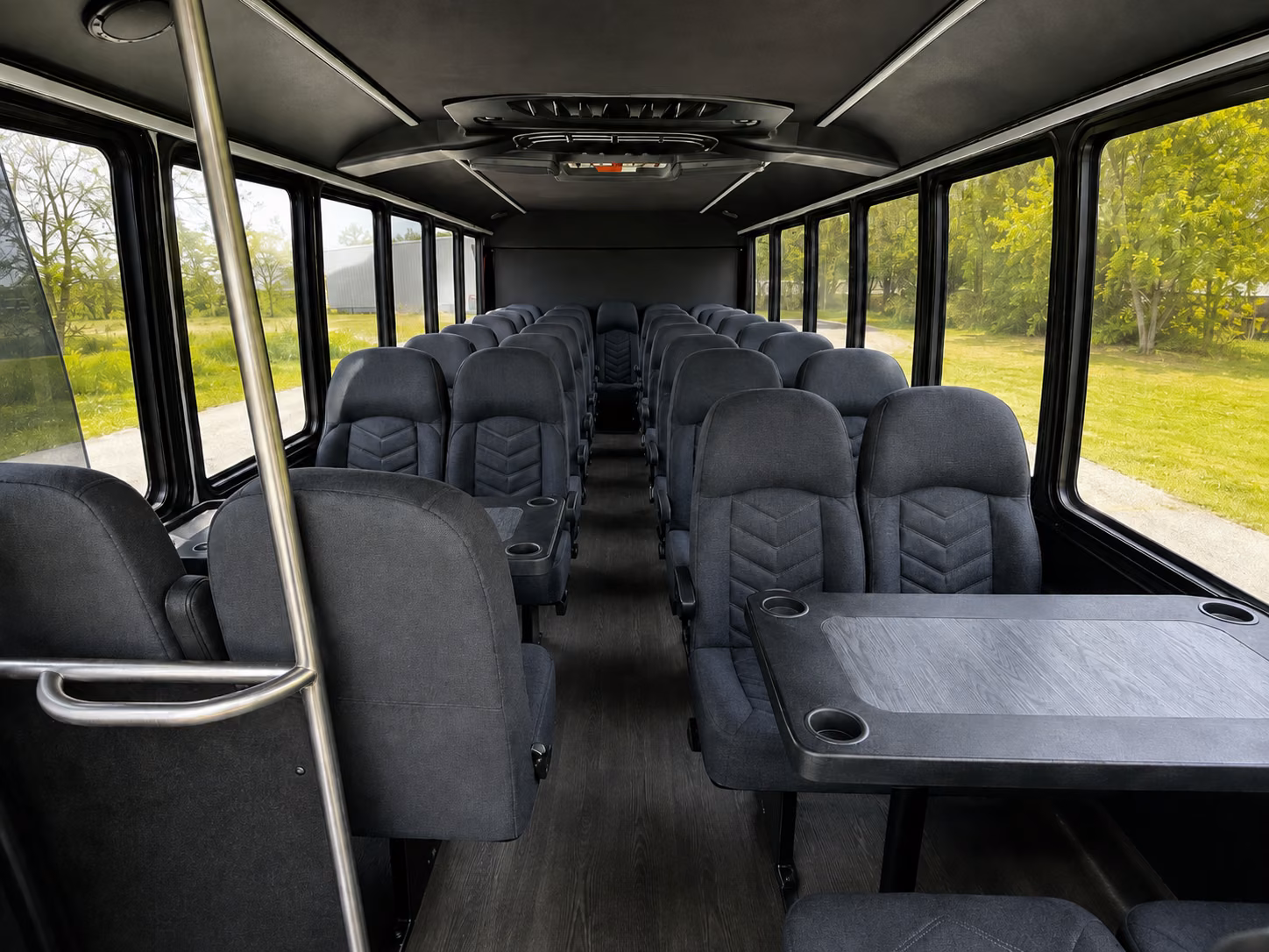 north miami 15 passenger minibus inside