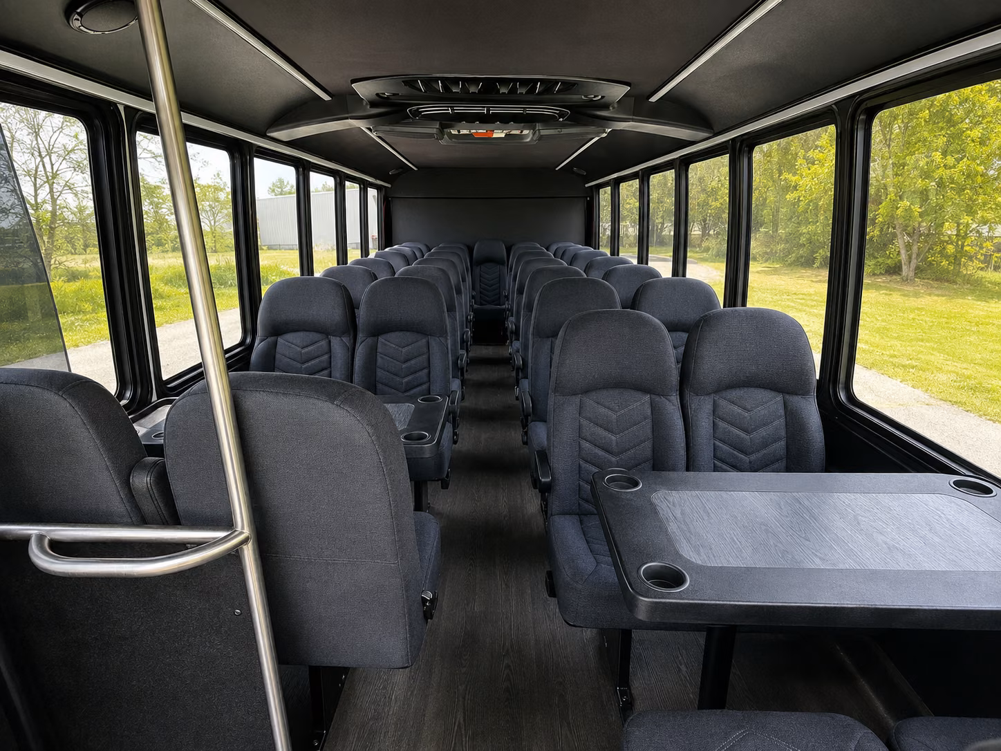 north miami 18 passenger minibus inside