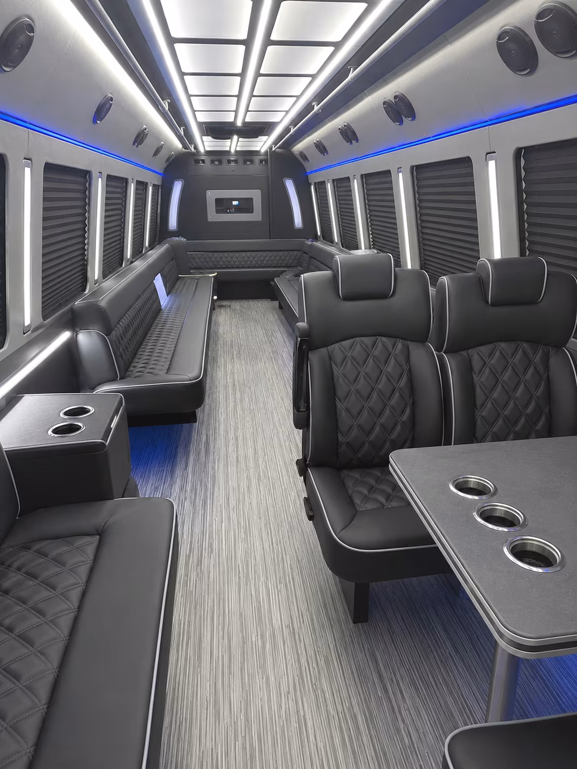 north miami 25 passenger party bus inside