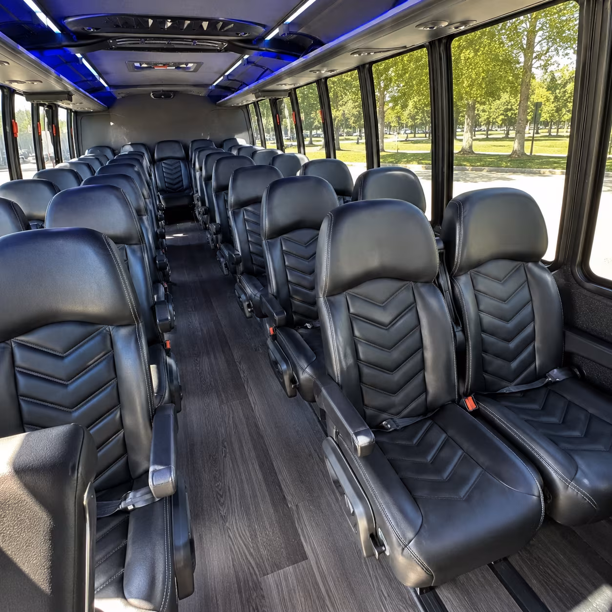 north miami 30 passenger minibus inside