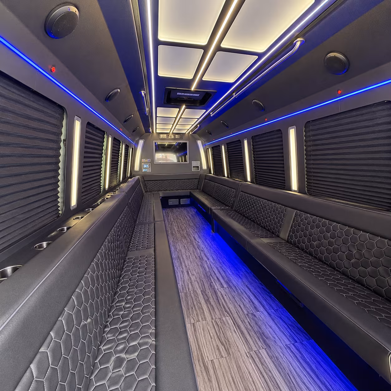 north miami 30 passenger party bus interior