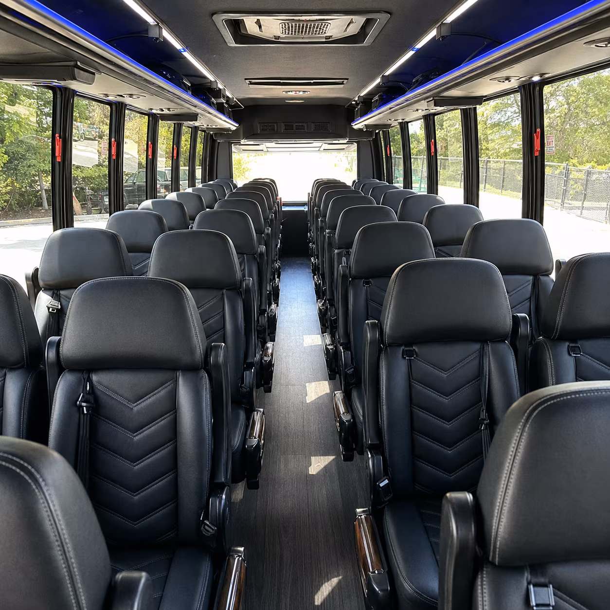 north miami 35 passenger minibus inside