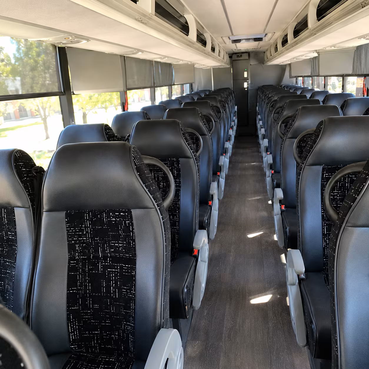 north miami 56 passenger charter bus inside