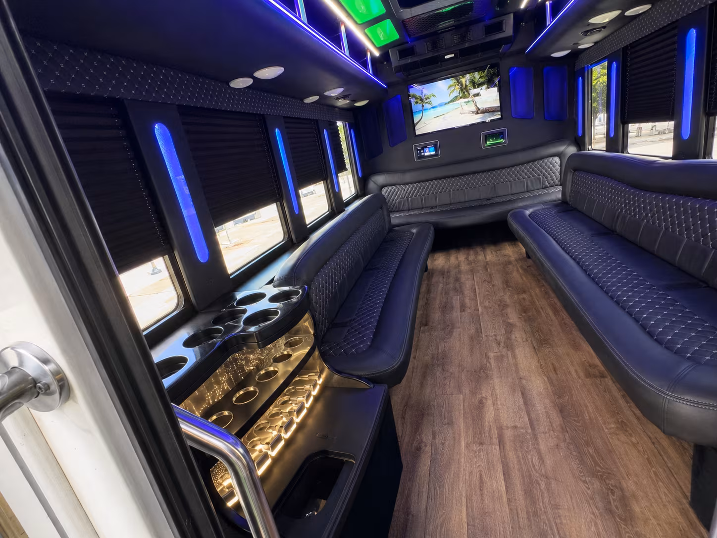 north miami anniversary party bus rental