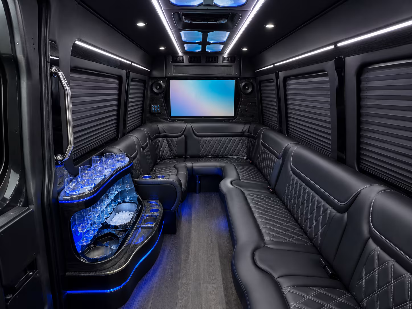north miami sprinter limousine inside