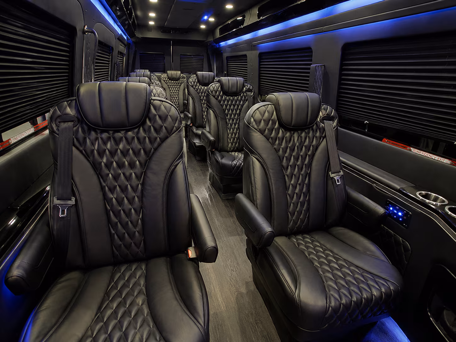 north miami wedding transportation onboard seating